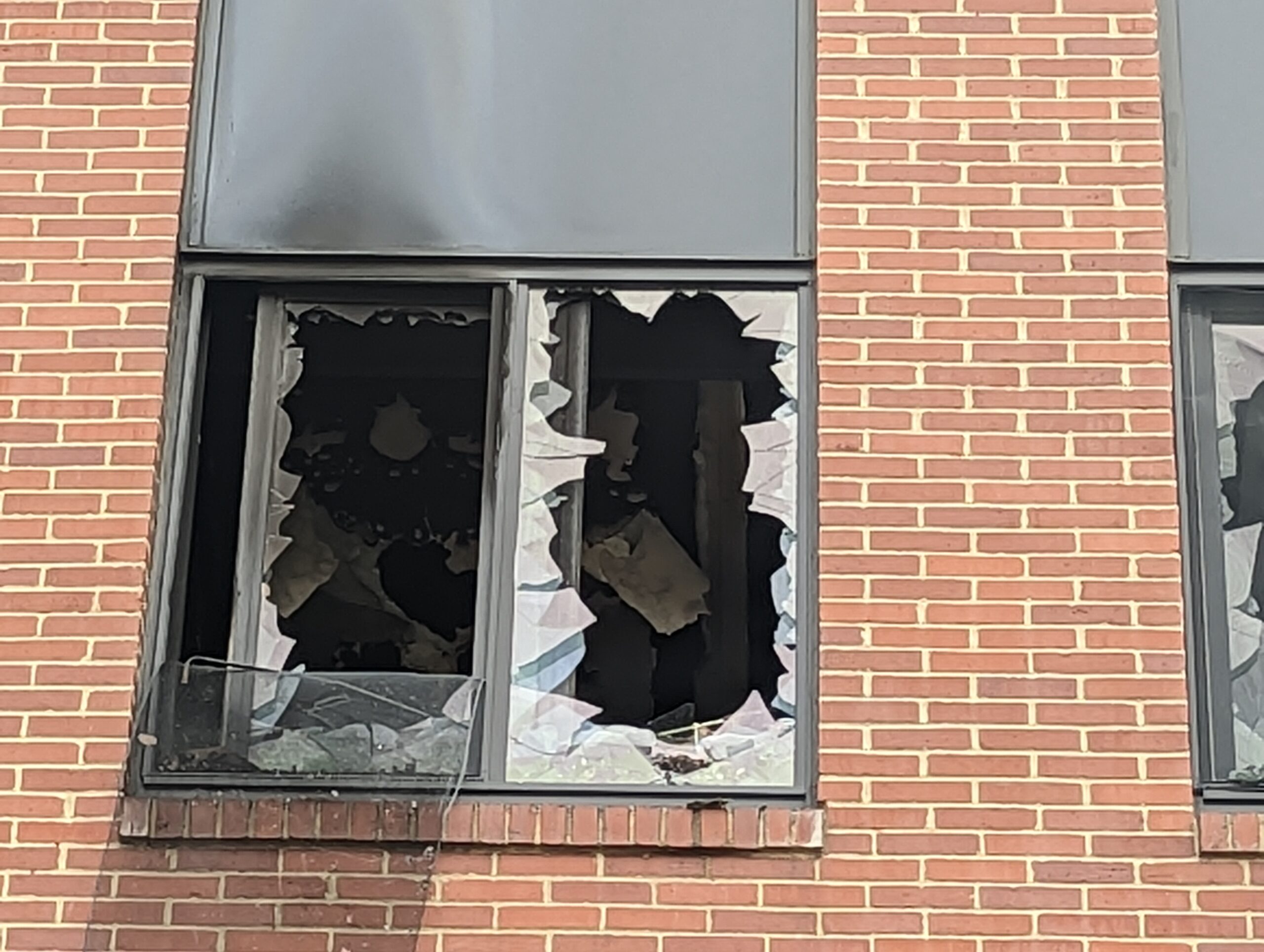 Early Morning Fire At E.B. Mc Nitt Apartments in New Brighton, Red