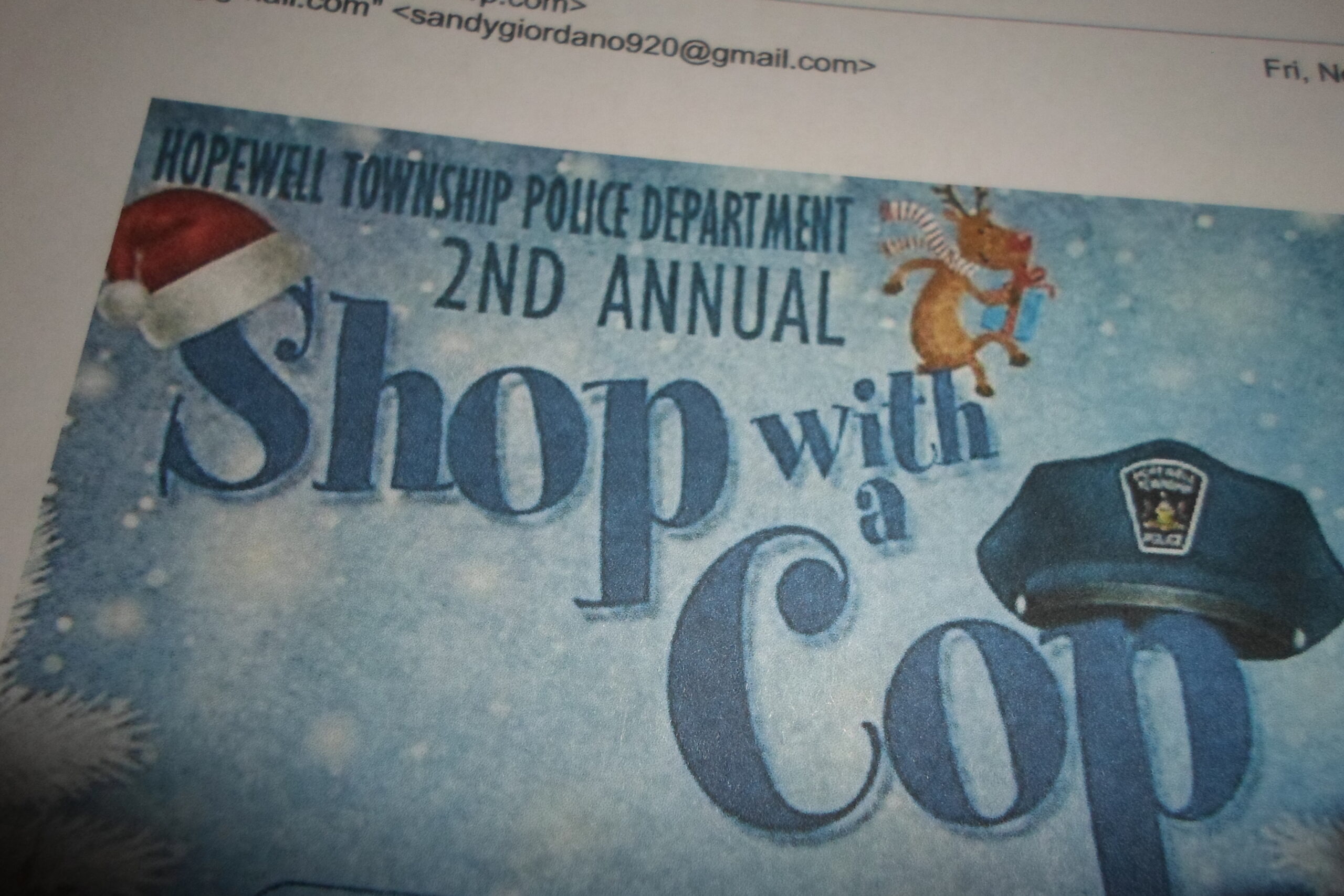 Hopewell Township Police Holding "2nd ANNUAL SHOP WITH A COP" Beaver