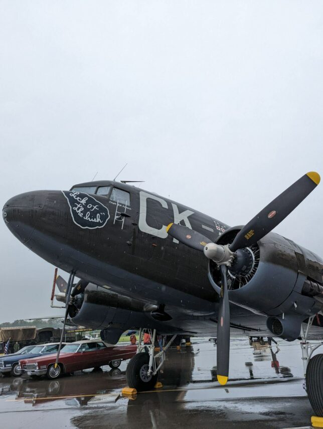 Wet Weather Didn't Deter The Crowd for the 2nd Annual "Wings and Wheels