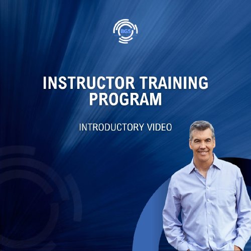 Meet Michael Brown - Your BG5 Instructor Training