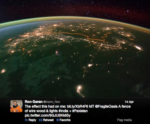 Astronaut Ron Garan showed bitly the pictures he tweeted from space