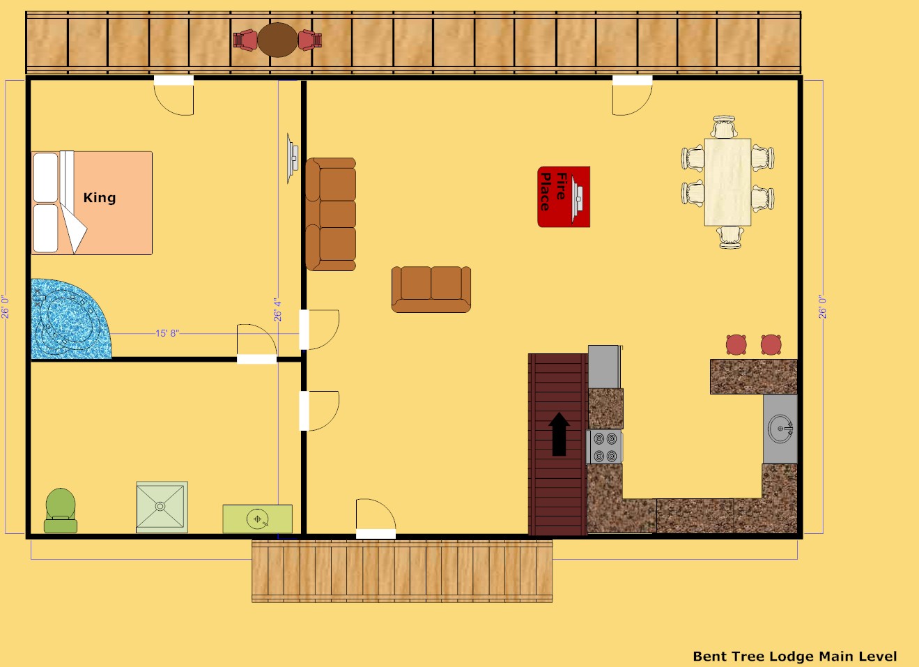 Gatlinburg Cabin Bent Tree Lodge 3 Bedroom Sleeps 6 Jacuzzi