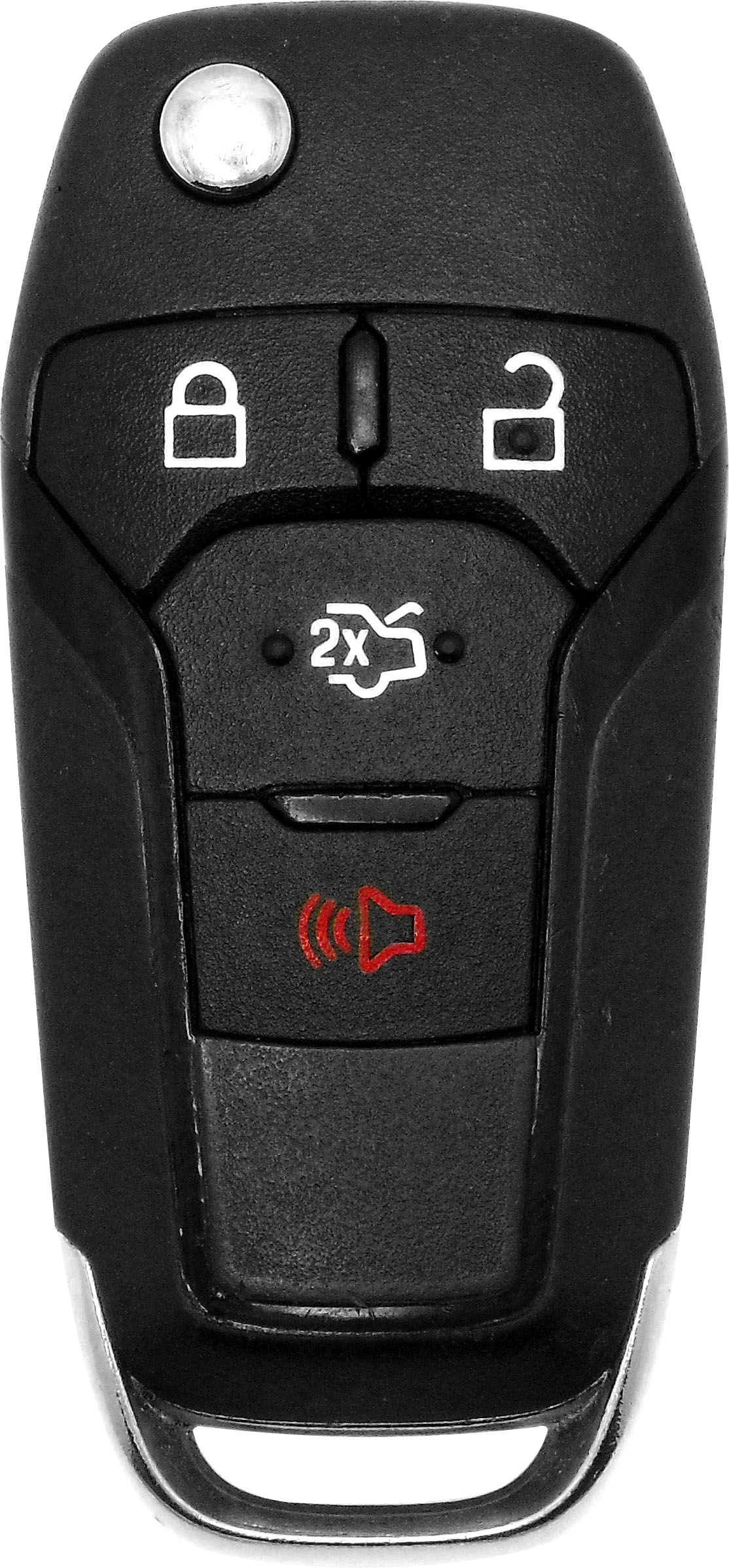 OEM Ford Transit Van Flip Key – Uncut HU101 Blade – 4 Button – 315 MHz – Genuine Ford Fob – Used