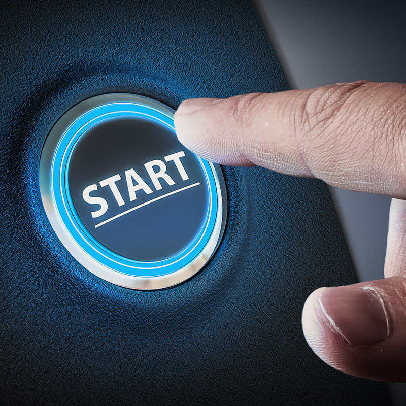 PUsh to start vehicle