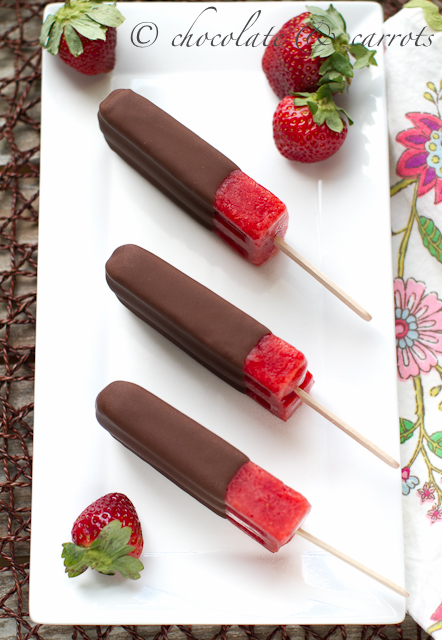 Chocolate Covered Strawberry Popsicles-3984
