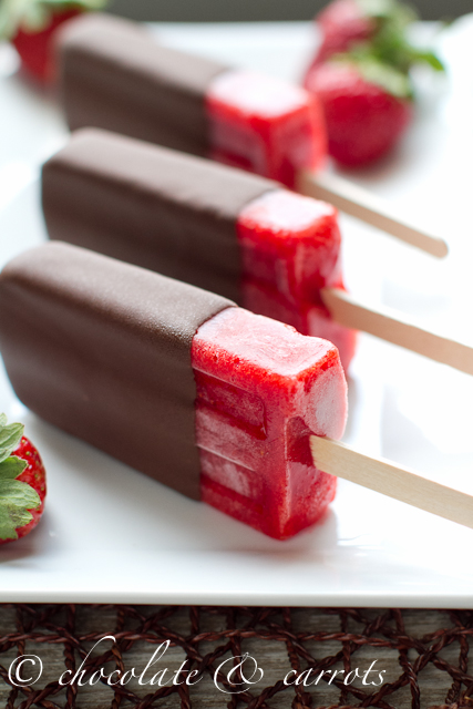 Chocolate Covered Strawberry Popsicles-3988