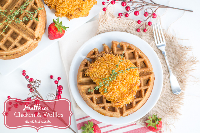 Healthier Chicken & Waffles | chocolateandcarrots.com