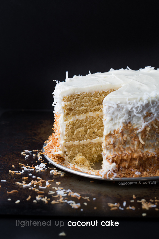 Lightened Up Coconut Cake