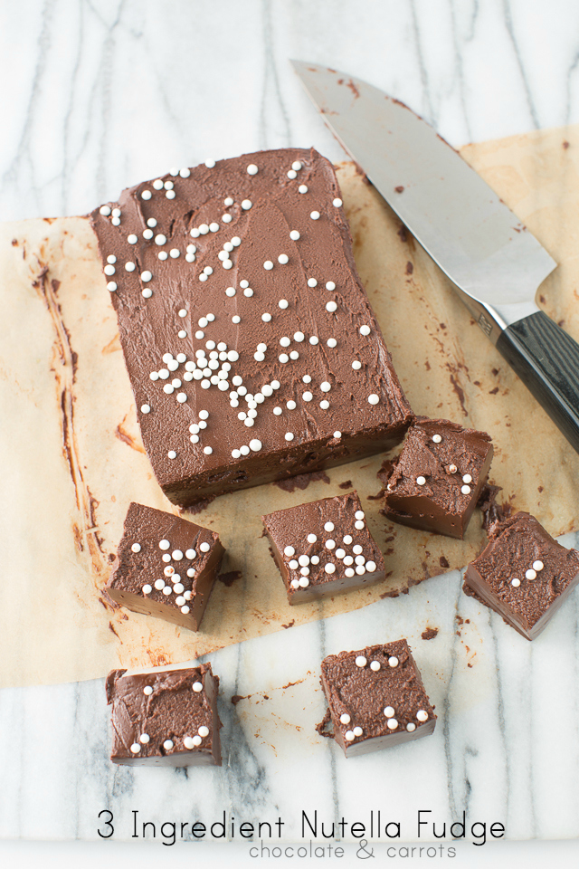 3 Ingredient Nutella Fudge Lifeupdates Chocolate Carrots