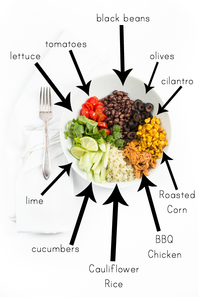 Mexican Cauliflower Rice Bowl | chocolate & carrots