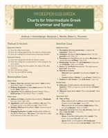 Charts for Intermediate Greek Grammar and Syntax (eBook)