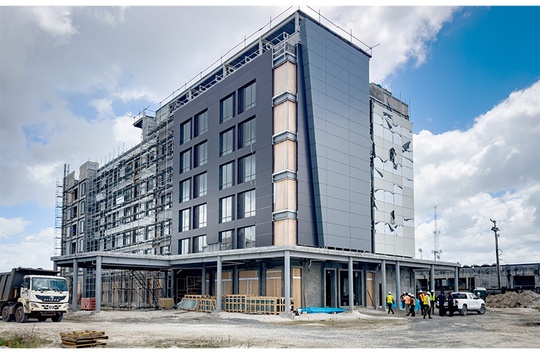 Hyatt Place Hotel at Providence taking shape (Japheth Savory photos)