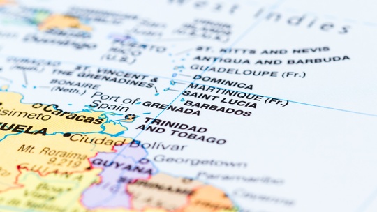 Caribbean map - 123RF