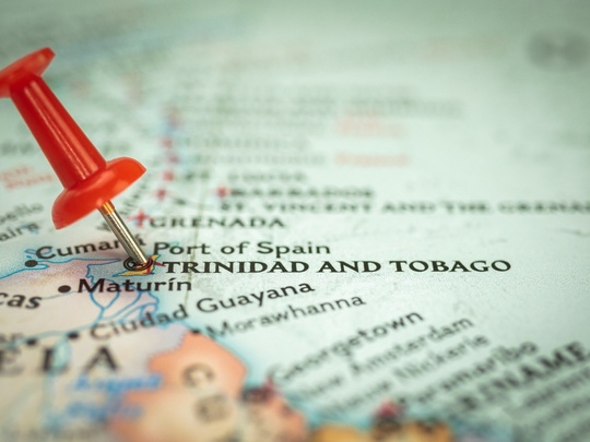 Trinidad Pin on Map - 123RF