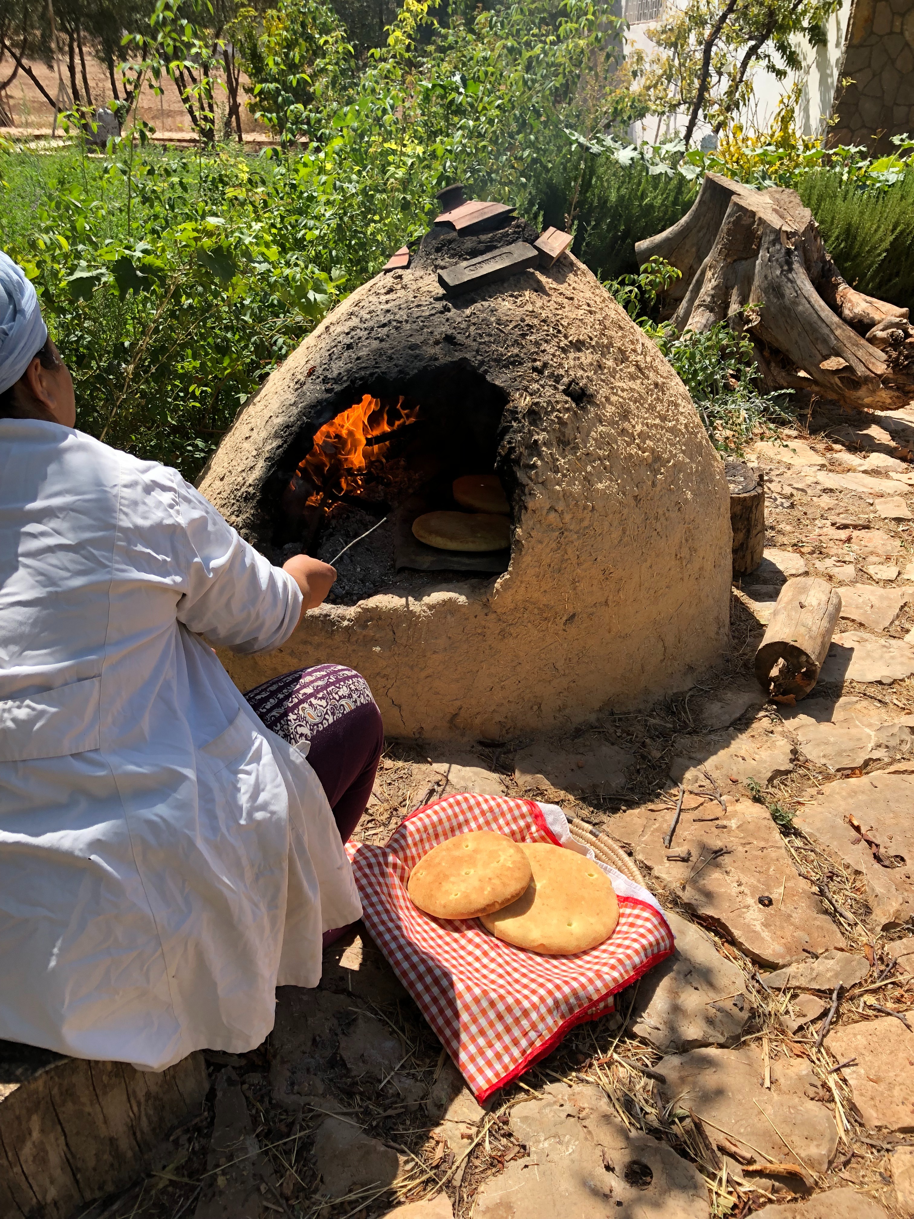 Woman cooking in Morocco