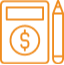 Calculator and Pencil Icon