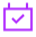 Checkmark on calendar icon