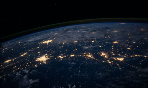 view of the earth from space