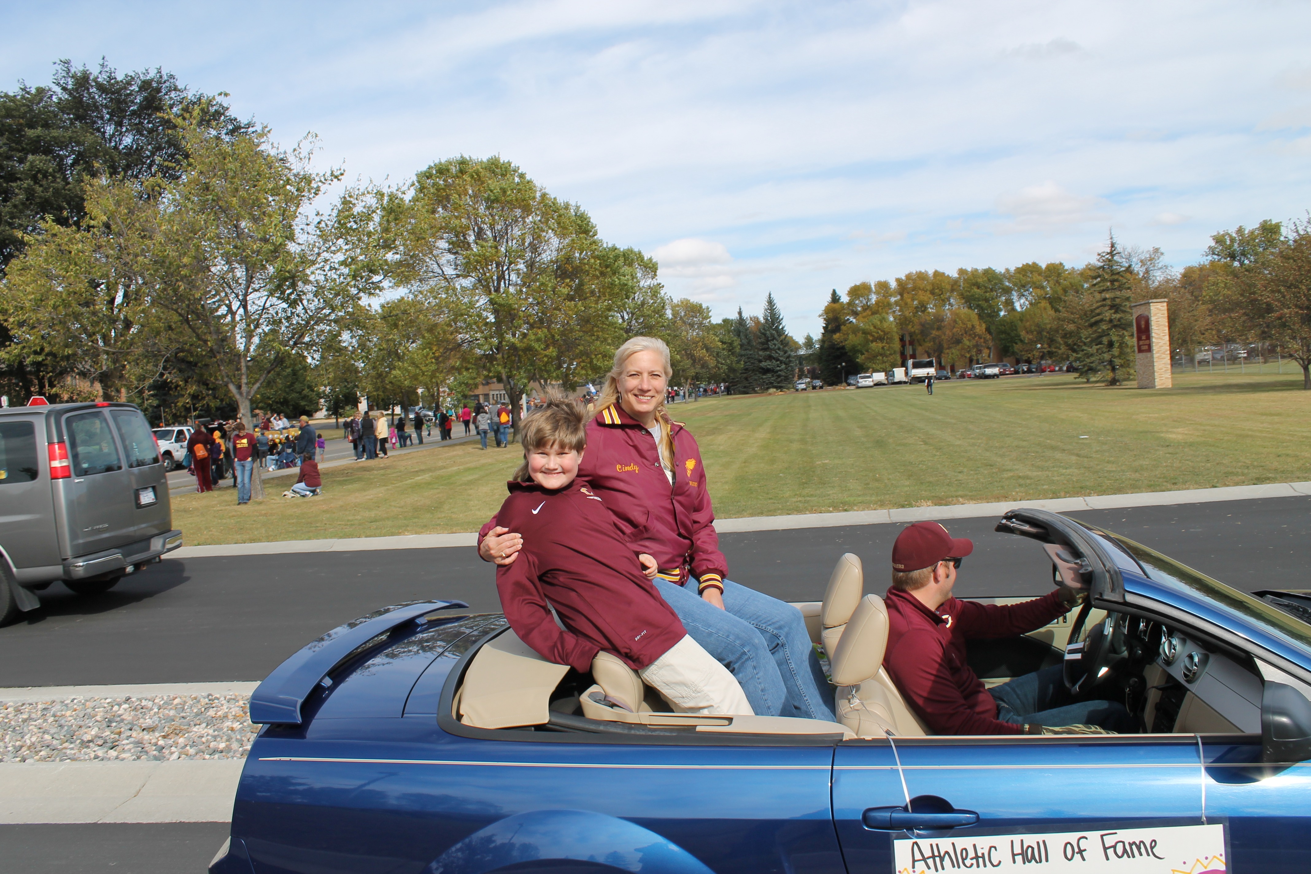 Parade celebrating the Athletic Hall of Fame at Concordia College