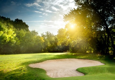 Golf course in the summertime 