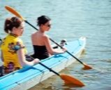 Family members boating together