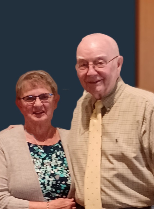 James R. Conrad pictured with Jan, his wife of over 60 years.