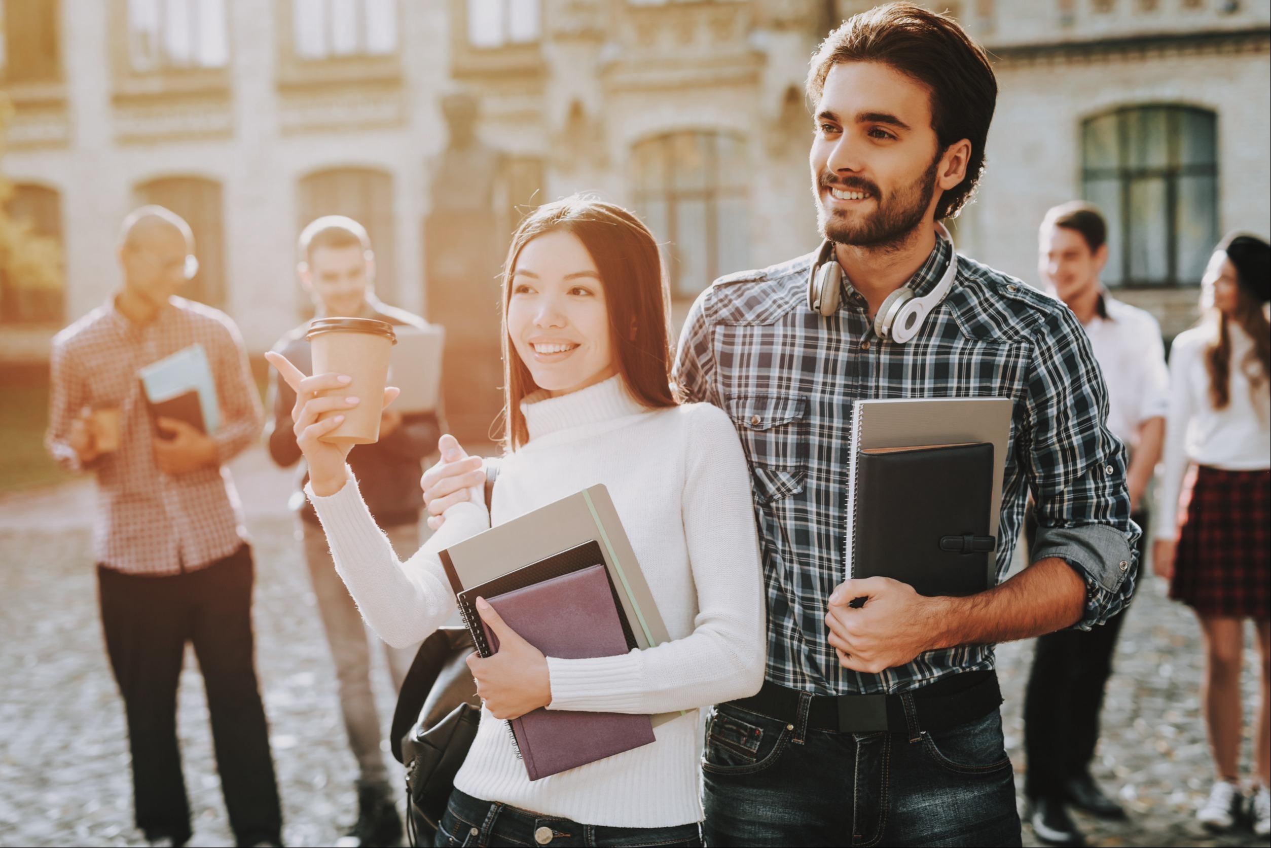 two college students