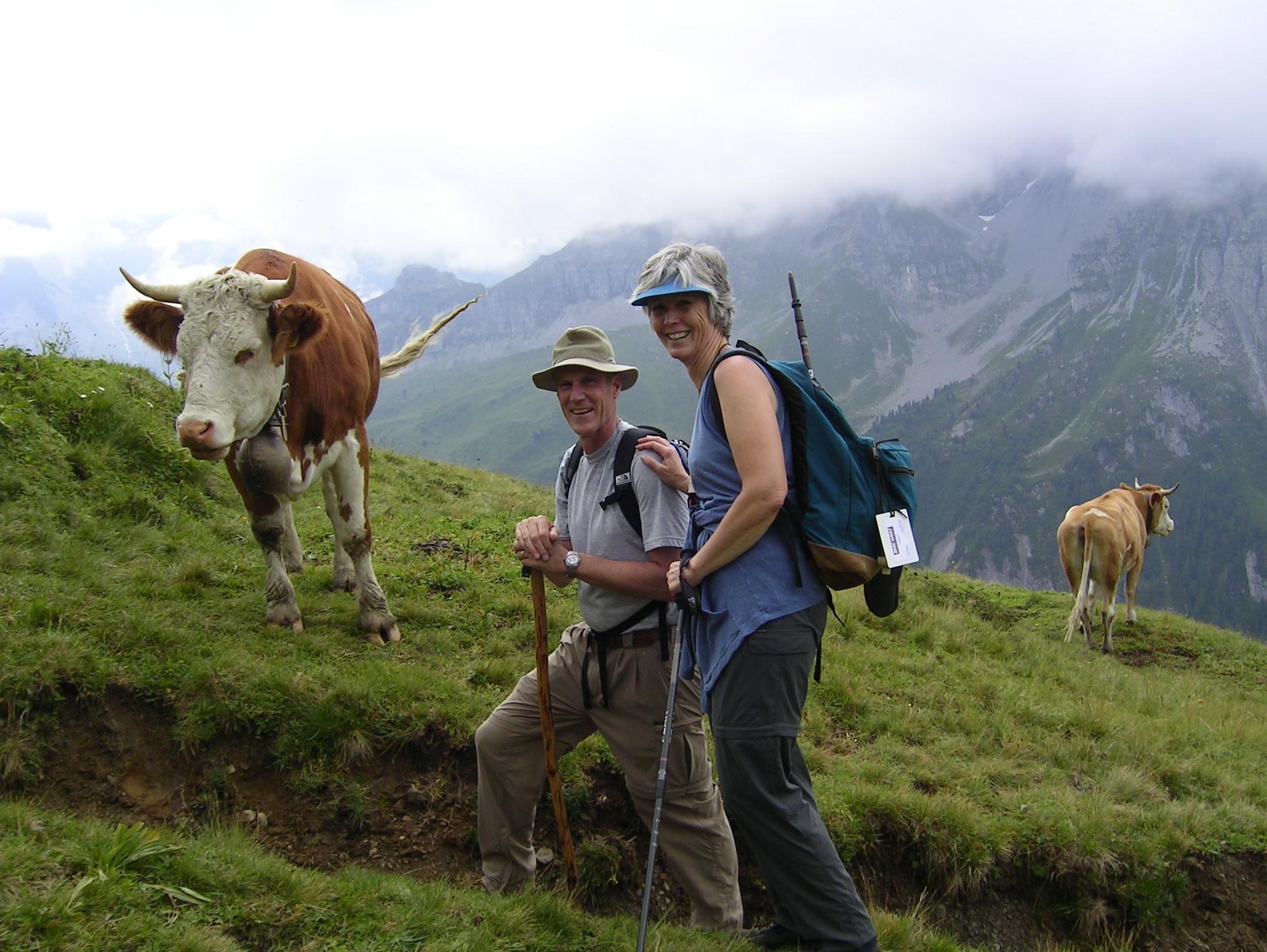 hiking in Switzerland