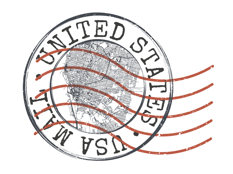 United States USA Mail Stamp