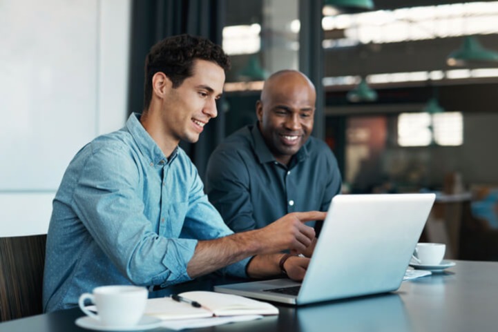 Going Over Information on Computer