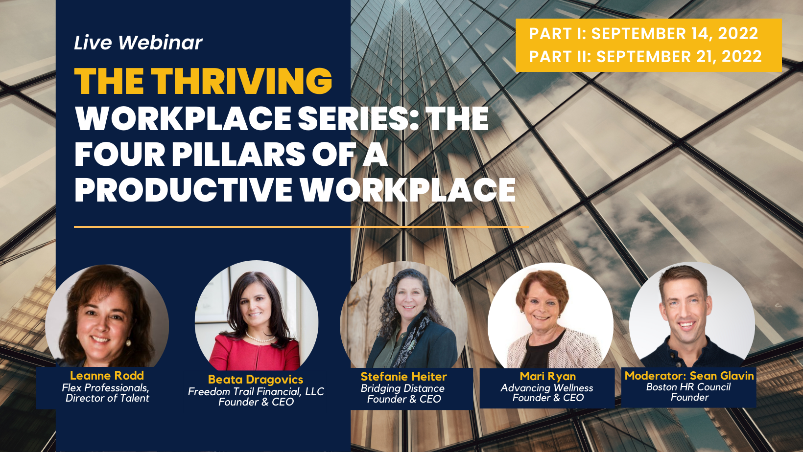 The Thriving Workplace Series - The Four Pillars of a Productive Workplace