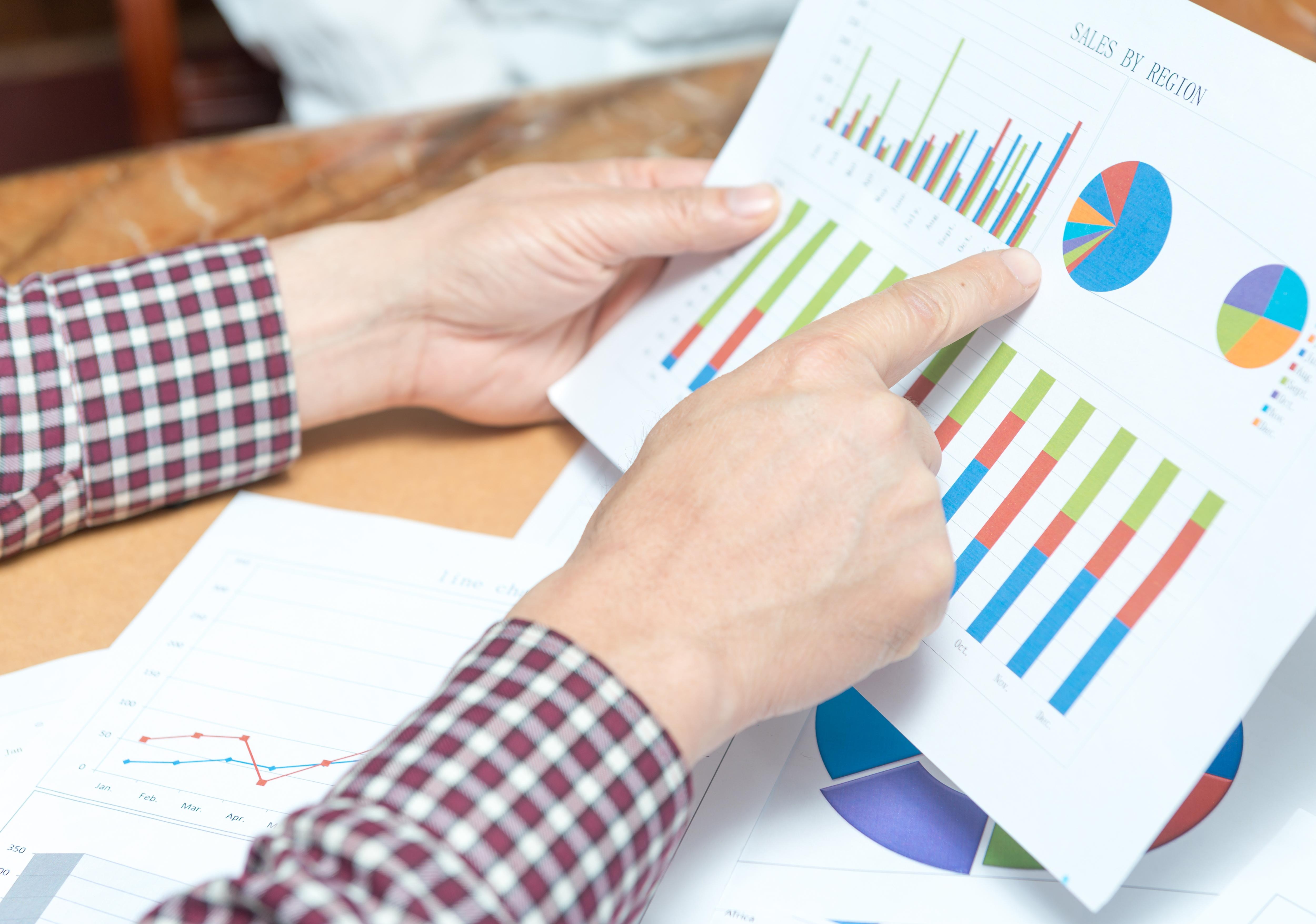 Office - Looking at charts and numbers