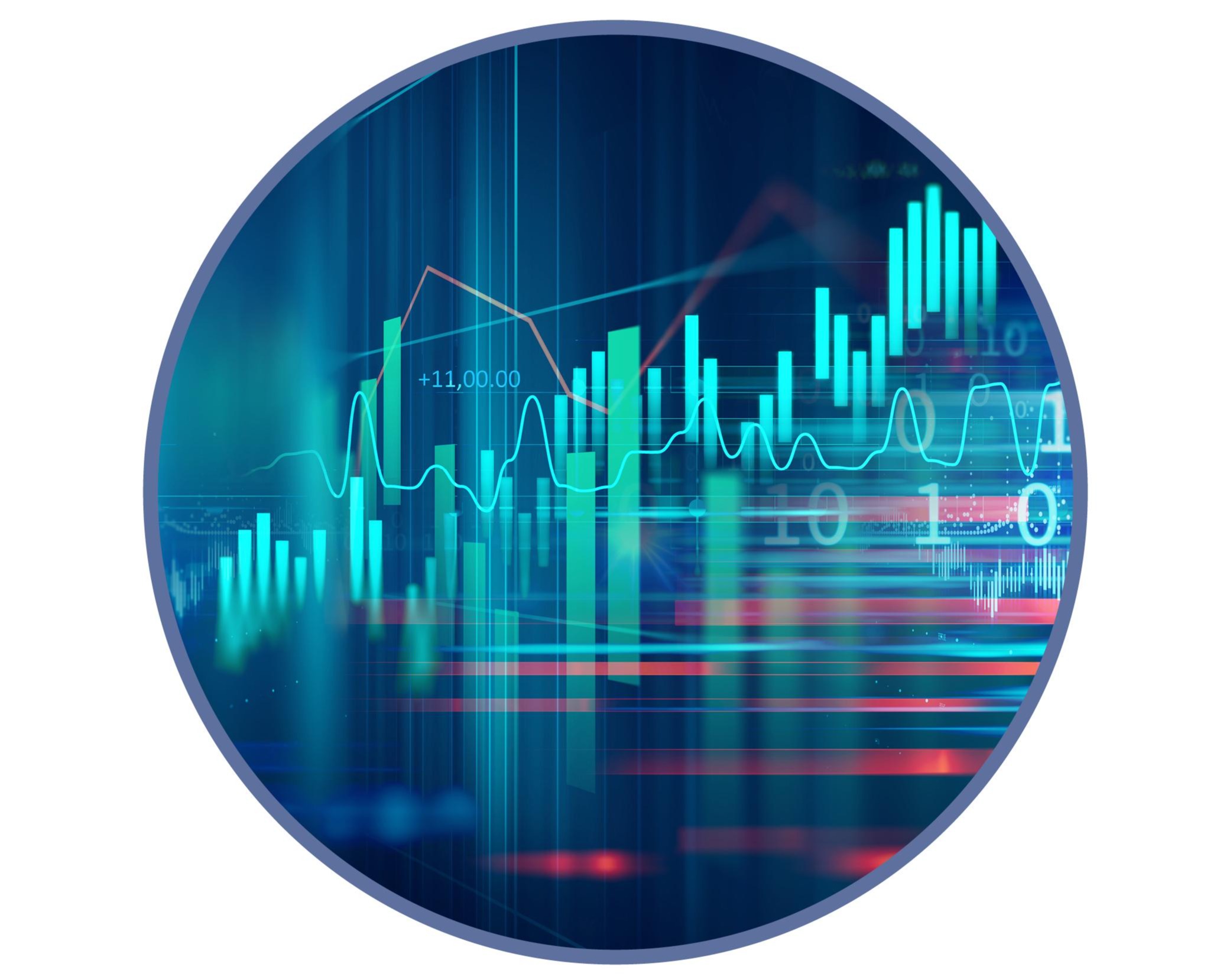 market updates bubble graphic