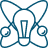 Lighbulb atom icon
