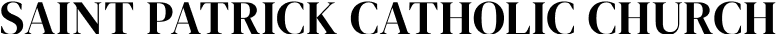 Saint Patrick Catholic Church logo