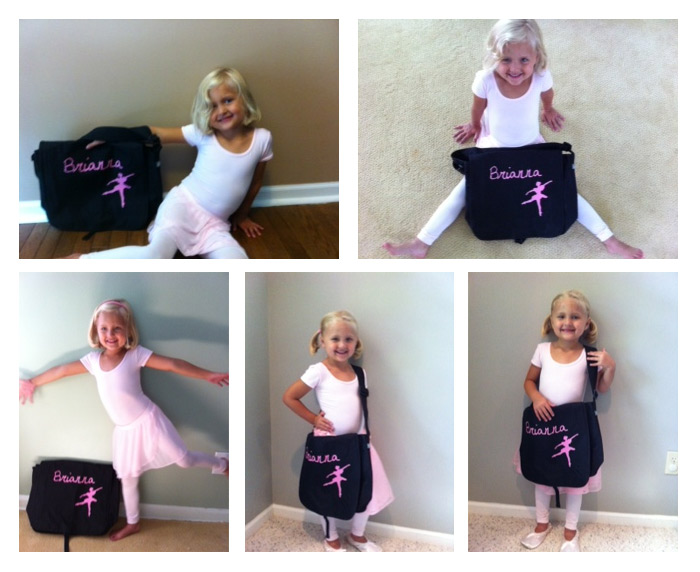 Custom Dance Bag Black and Pink CustomizedGirl Blog