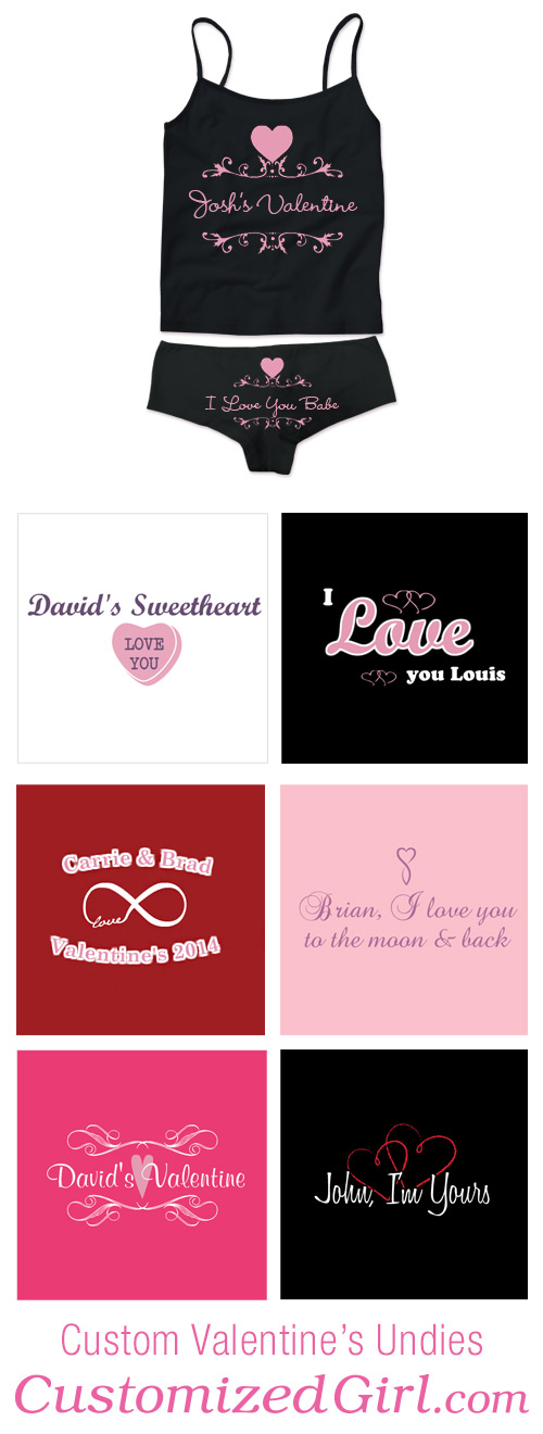Custom valentine underwear Custom Underwear for Valentine's Day - CustomizedGirl Blog