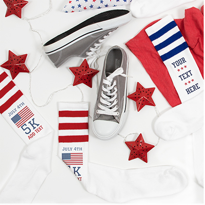 4th Of July USA Knee High Socks