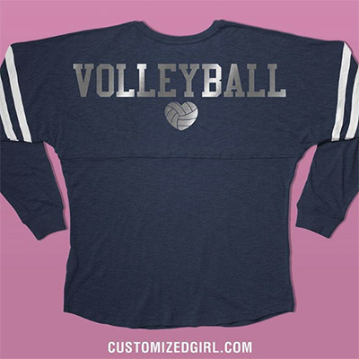 Custom Metallic Billboard Jersey Volleyball