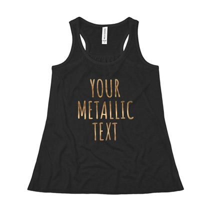 Metallic Racerback Tank for Girls Kids