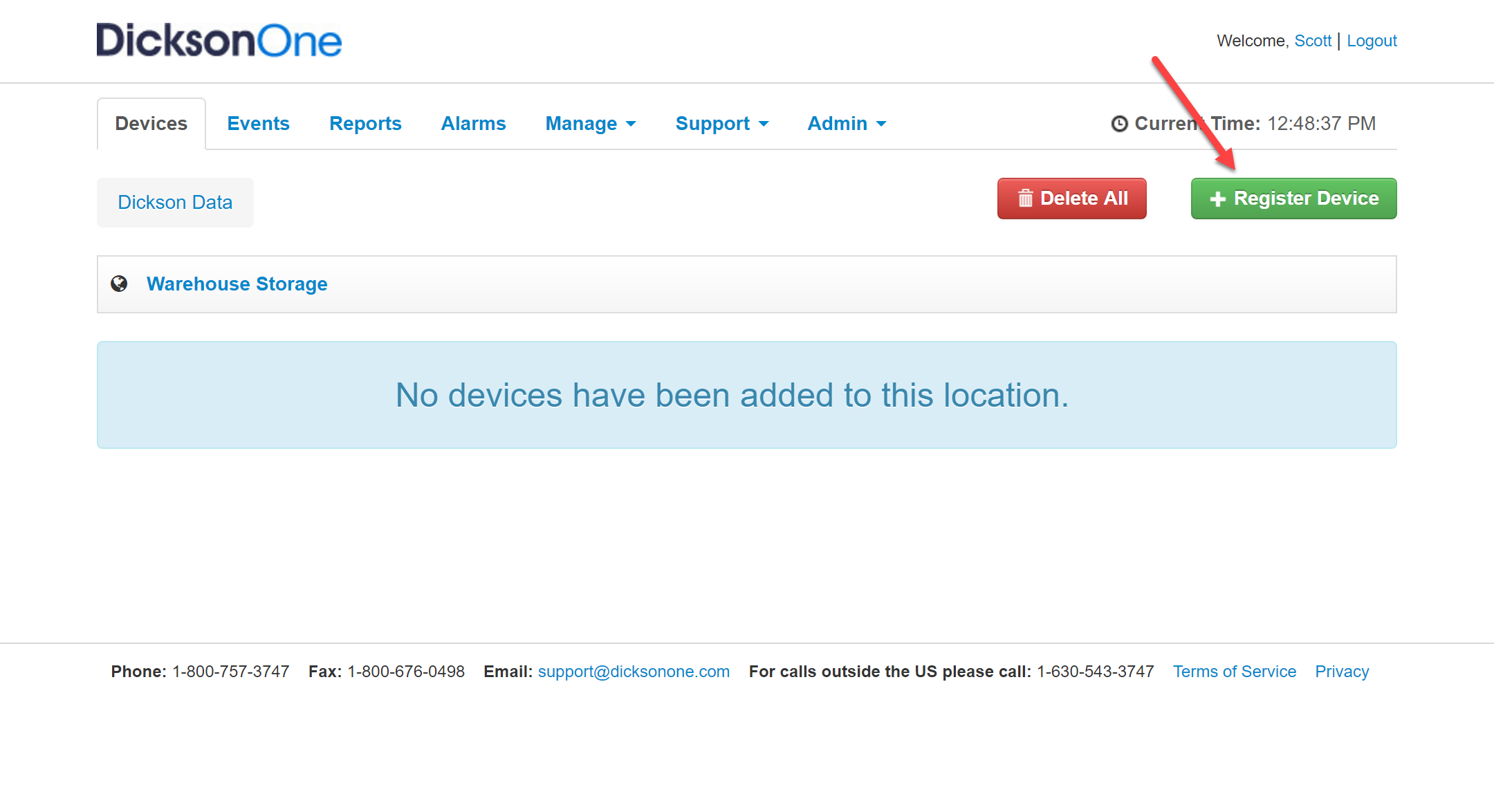 Connect logger register 705