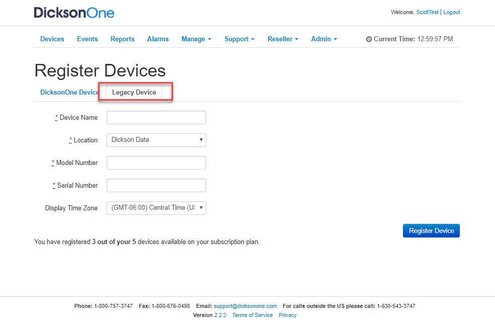 Legacy register device 929