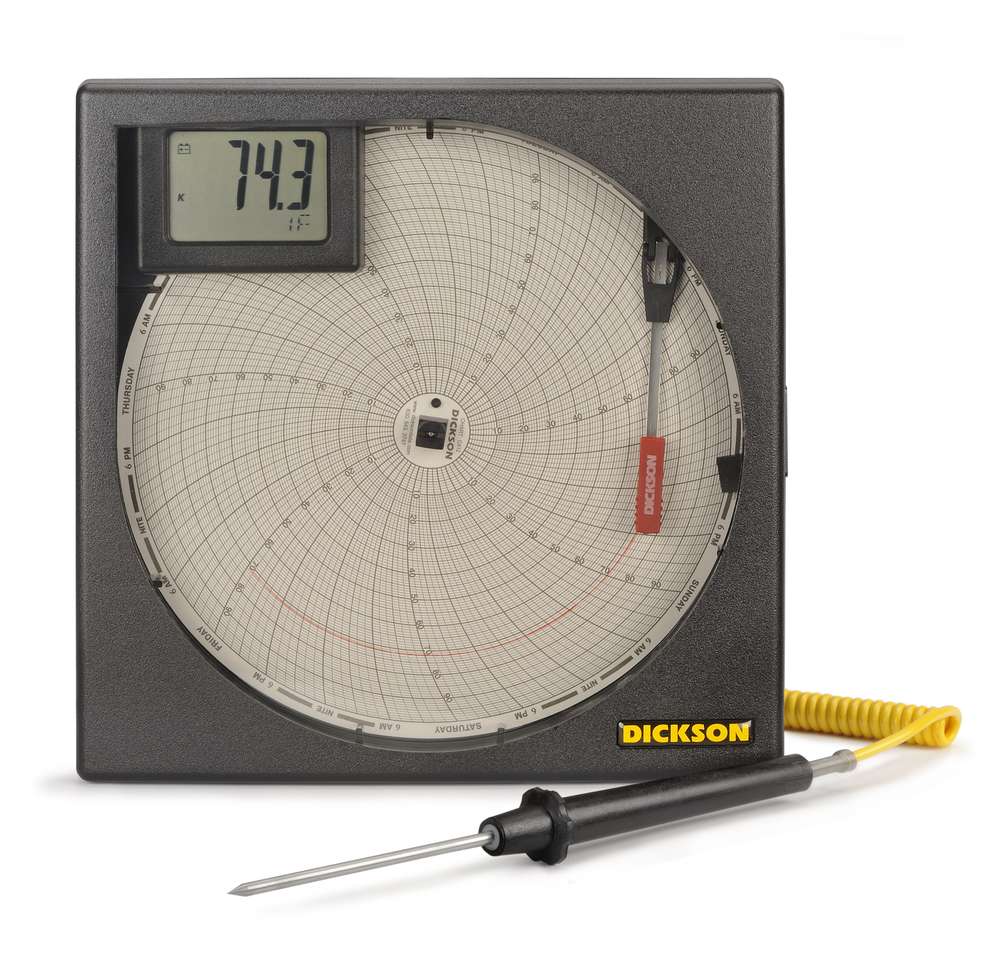 KT625 6" (152mm) Temperature Chart Recorder Dickson