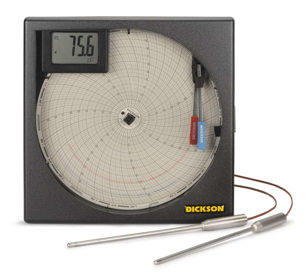 KT856 8" (203mm) Temperature Chart Recorder Dickson