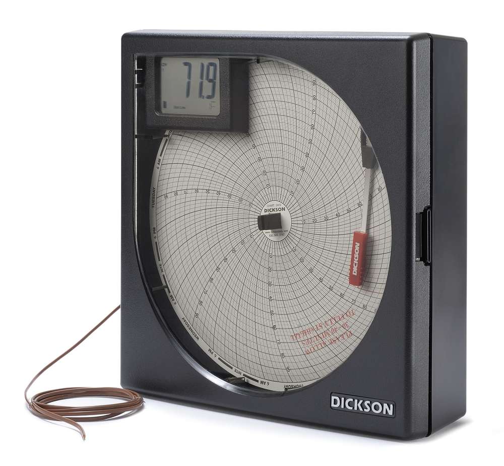 KT8P3 8" (203mm) Temperature Chart Recorder Dickson