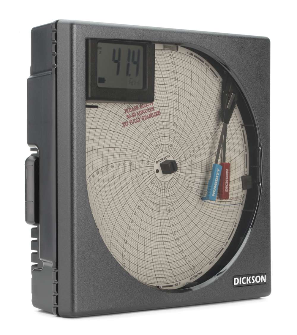 TH8P2 8" (203mm) Temperature & Humidity Chart Recorder Dickson