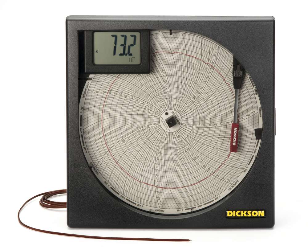 KT803 8" (203mm) Temperature Chart Recorder Dickson