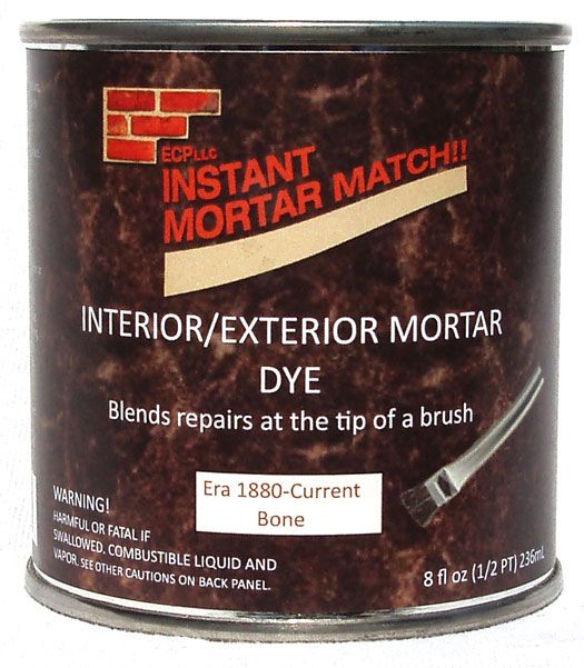 Instant Mortar Match mortar dye (surface stain ) Era 1880Current, Bone