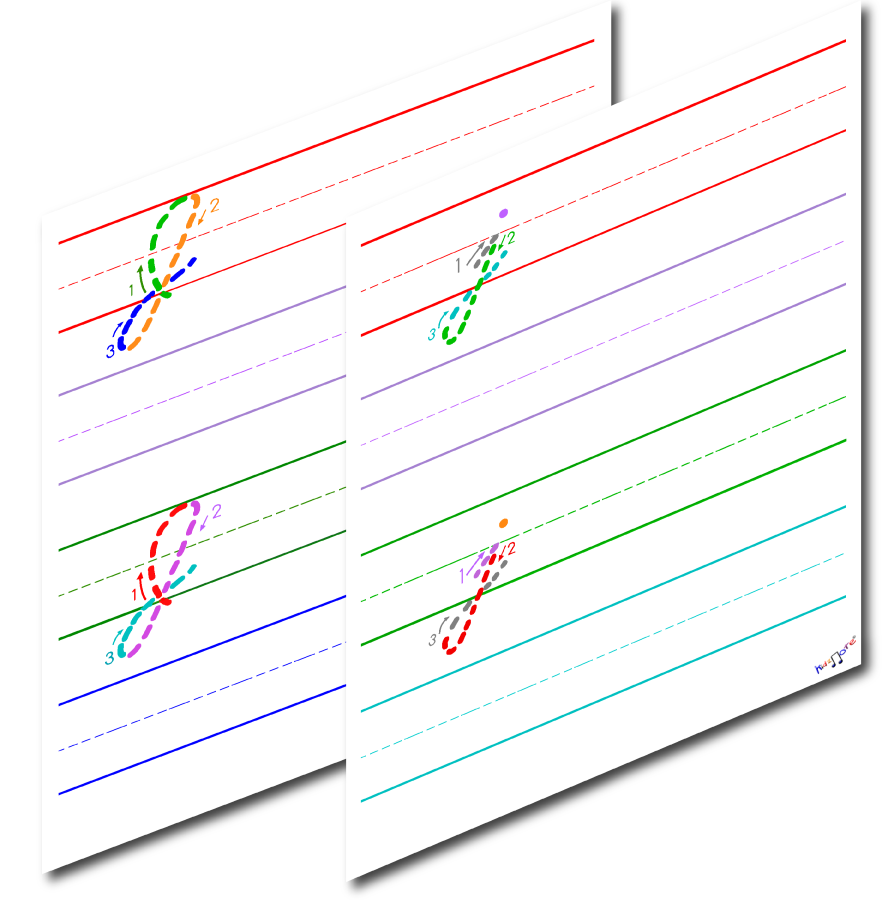 Cursive Letter J Worksheets by Kidznote®