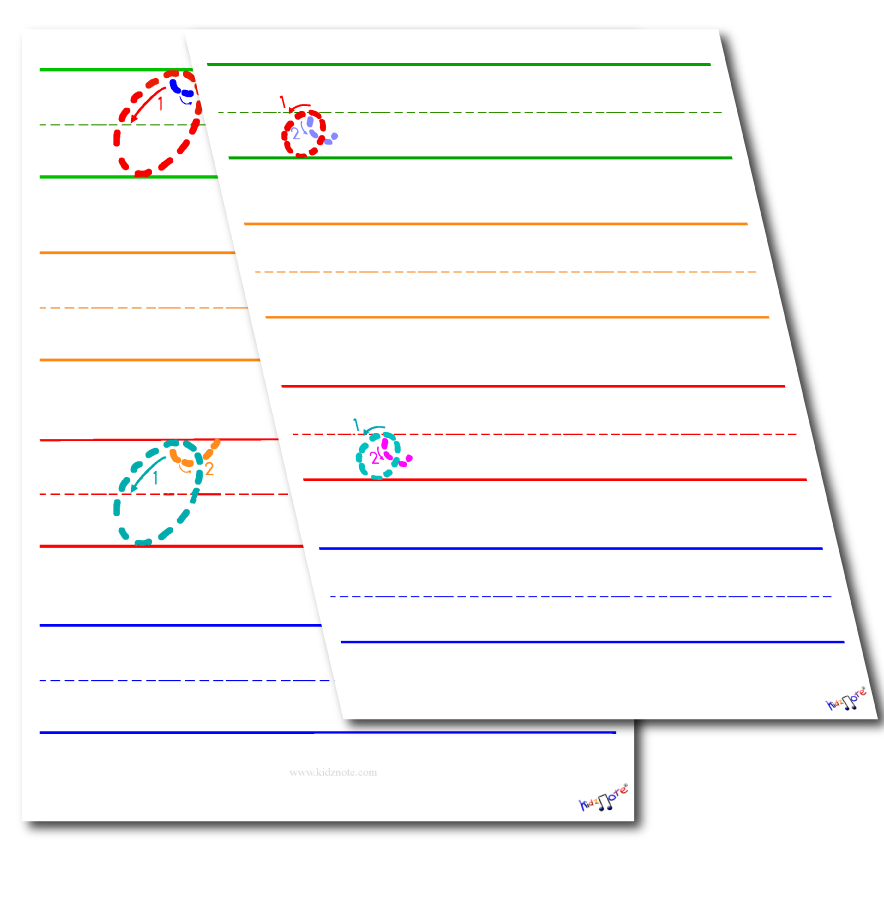 Cursive Letter O Worksheets by Kidznote®
